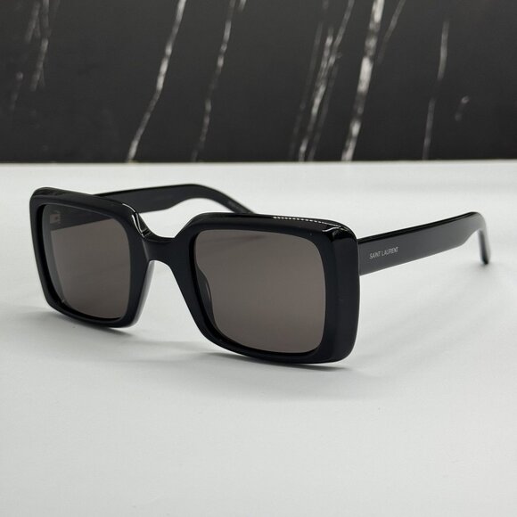 NEW SAINT LAURENT SL497 001 BLACK WOMEN SUNGLASSES SAINT LAURENT SL 497 001 - Picture 1 of 10